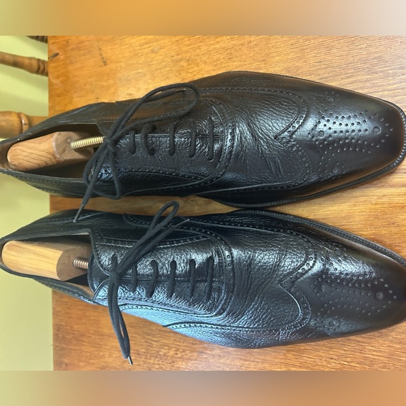 Black lace up men’s sz 12 David’s by Gravati - Picture 2 of 5